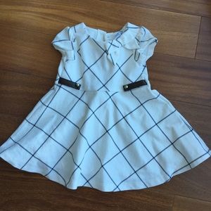 Janie and Jack Girls Dress with Leather Detail